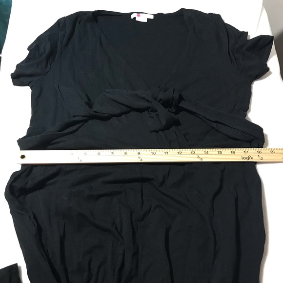 Boden black size 14 v neck with tie waist short sleeve jumpsuit romper - Picture 8 of 13